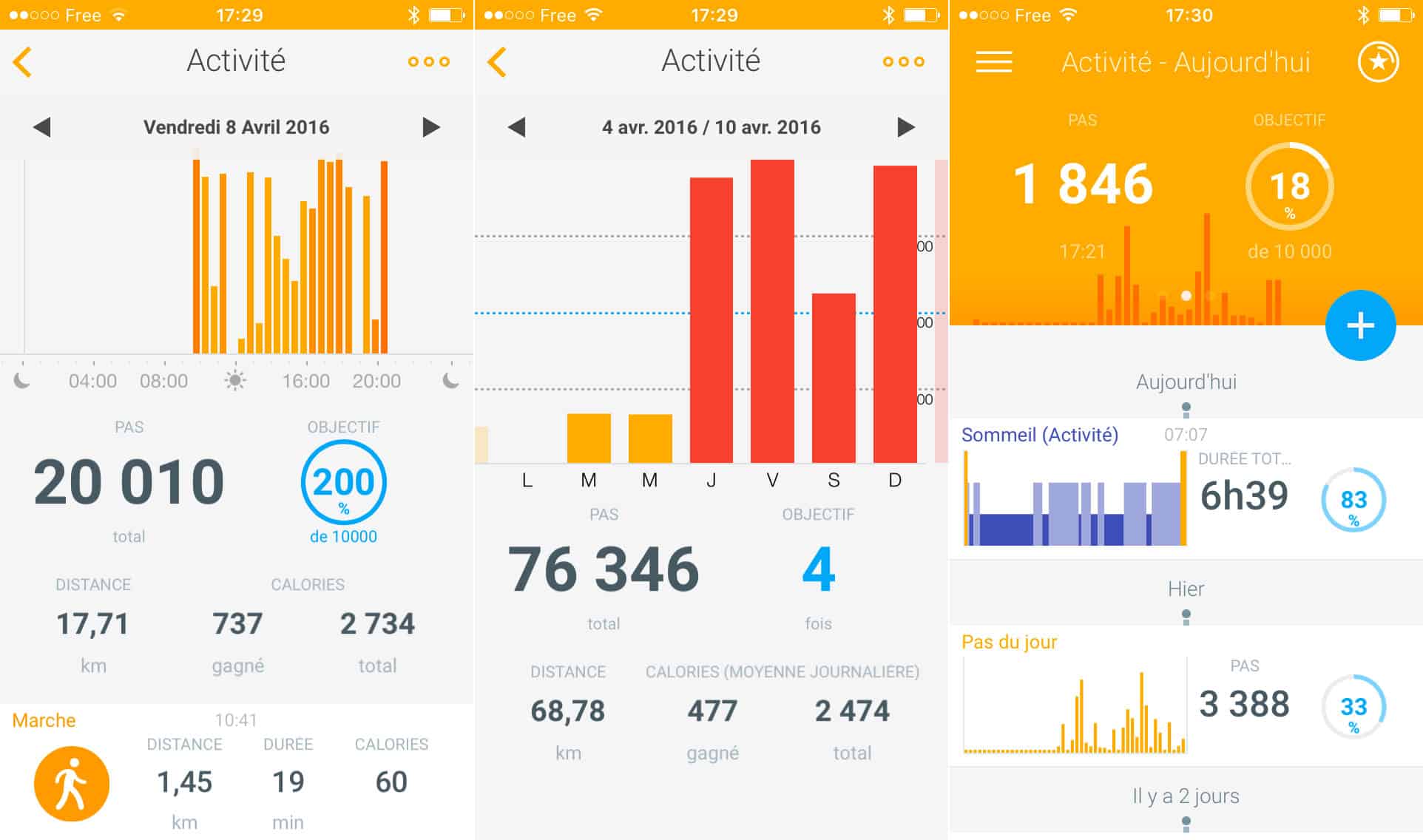 Suivi d'activité avec Withings Activité Pop