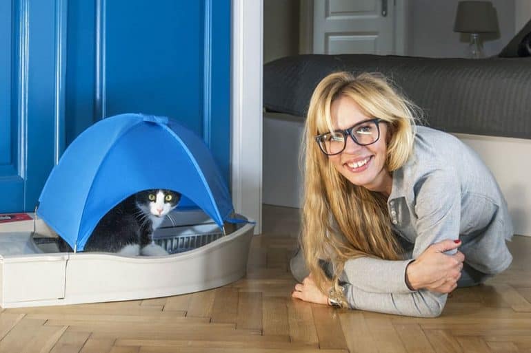 Smart Kitty, la litière connectée qui s'auto-nettoie