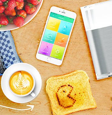 Le grille pain qui grille des dessins sur vos toasts