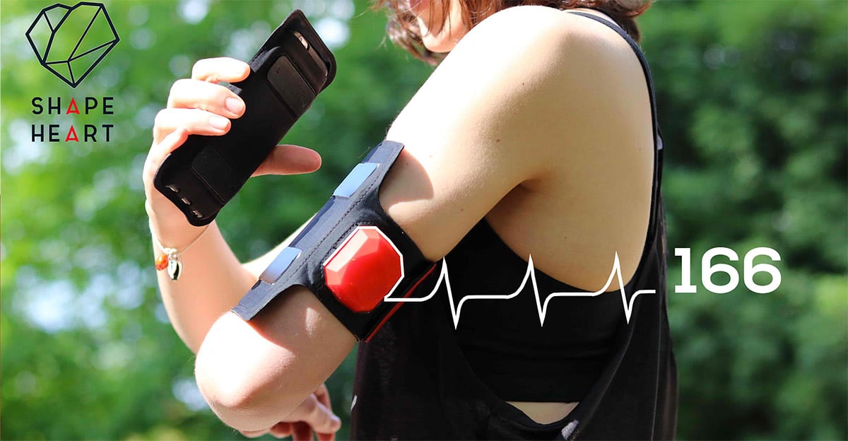 Shapeheart, le brassard connecté équipé d'un capteur de fréquence cardiaque