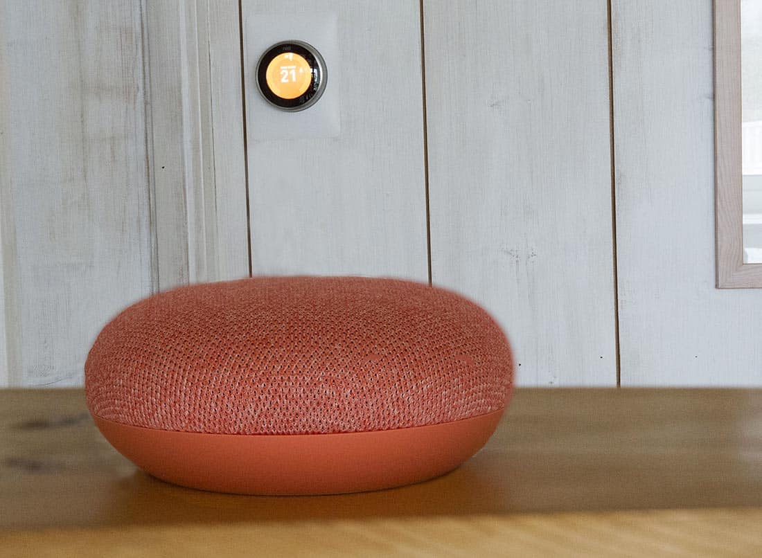 Google Home Mini et le thermostat connecté Nest