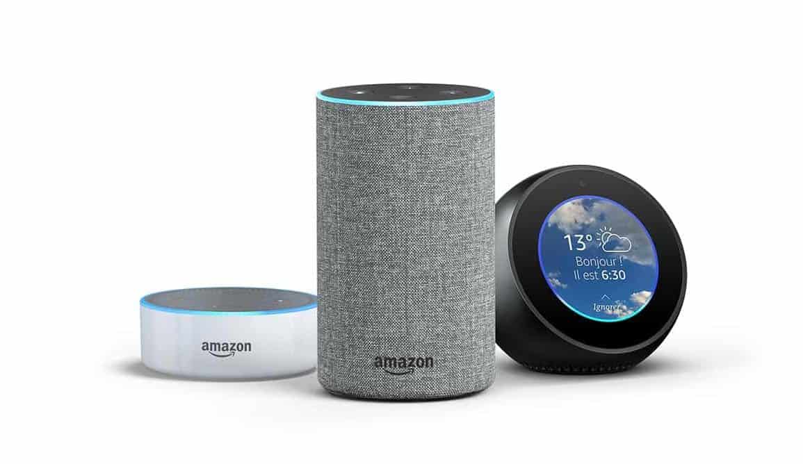La gamme d'enceintes connectées Echo d'Amazon débarquent en France