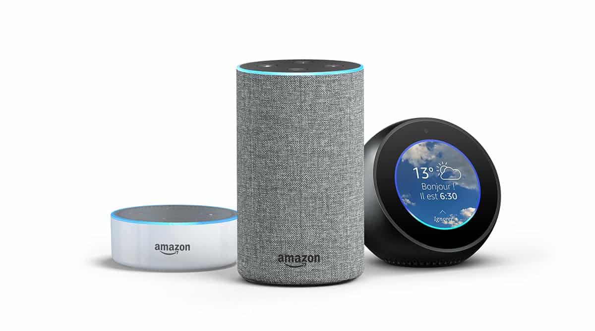 La gamme d'enceintes connectées Echo d'Amazon débarquent en France