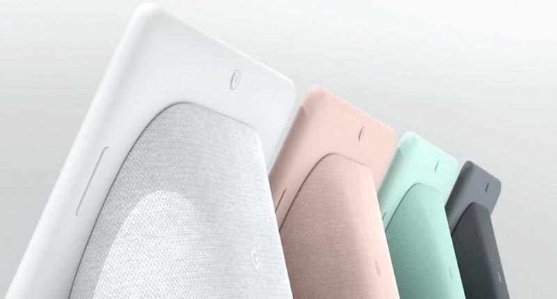 4 couleurs au choix pour le Google Home Hub