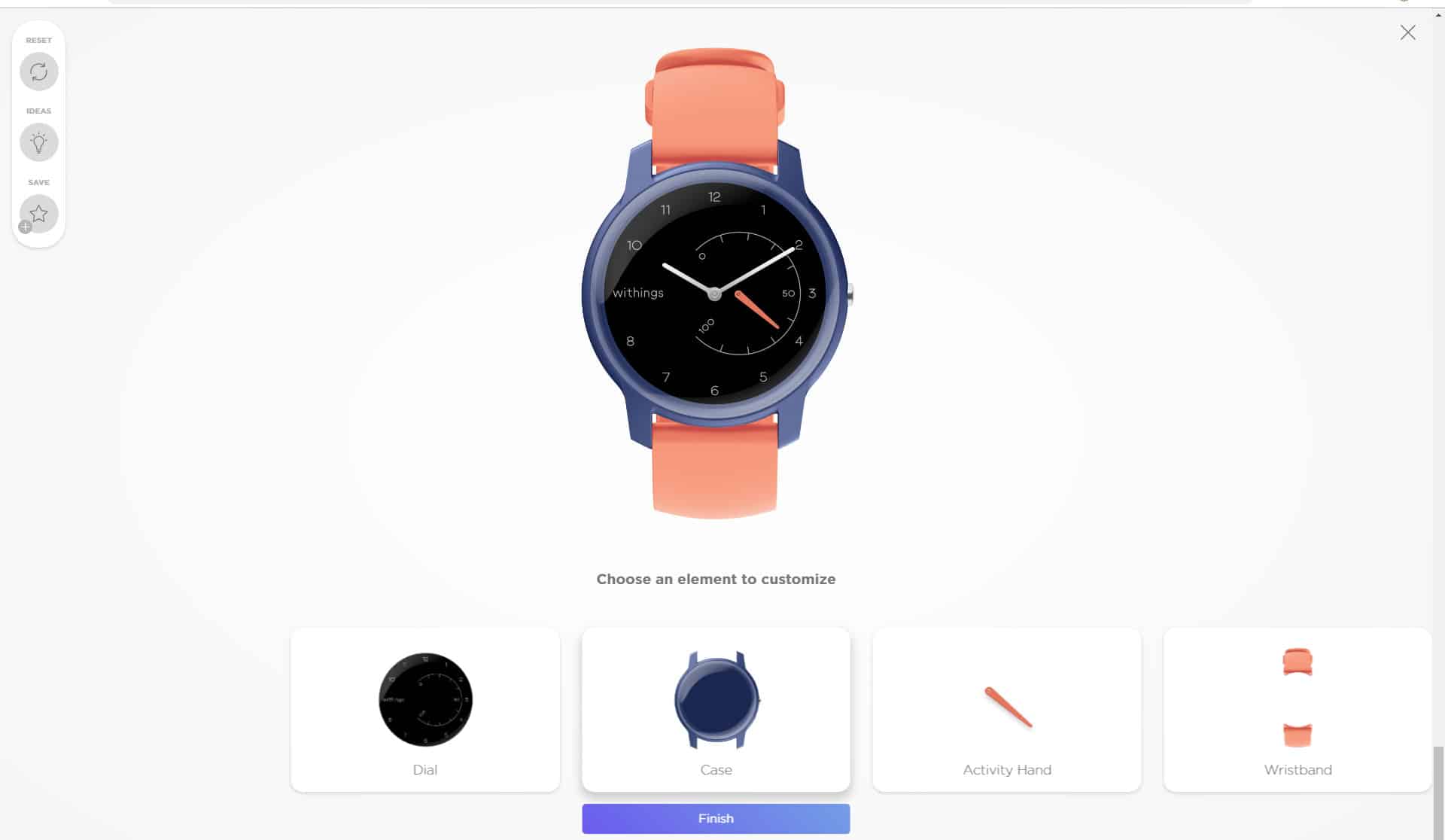 Personnalisation de la montre connectée Withings Move