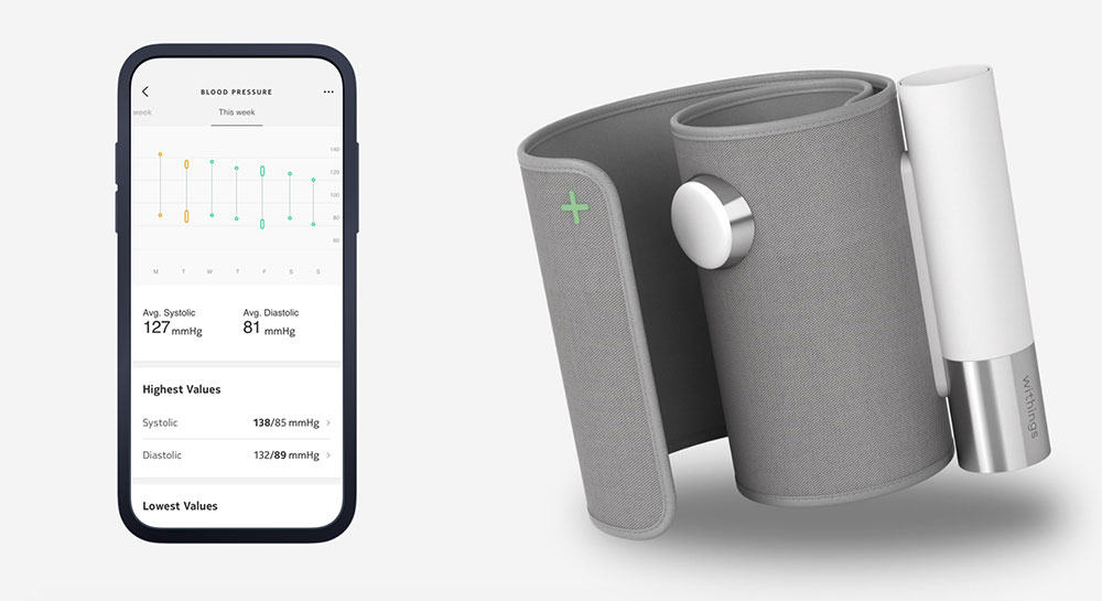 Le tensiomètre connecté BPM Core de Withings