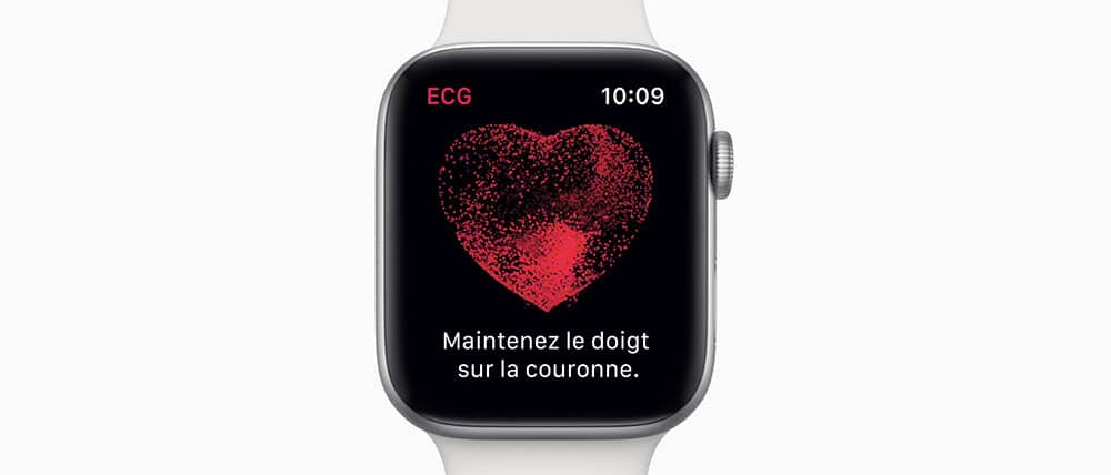 Effectuez un electrocardiogramme instantanément avec l'Apple Watch Series 4