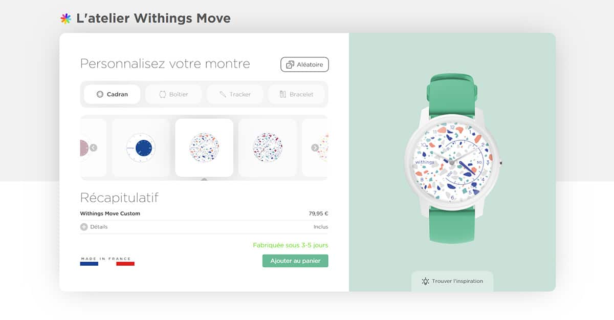 Personnalisez votre montre connectée Move avec l'atelier Withings