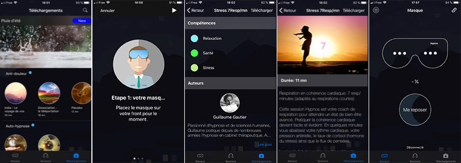 L'application mobile Hypnos : téléchargez vos sessions