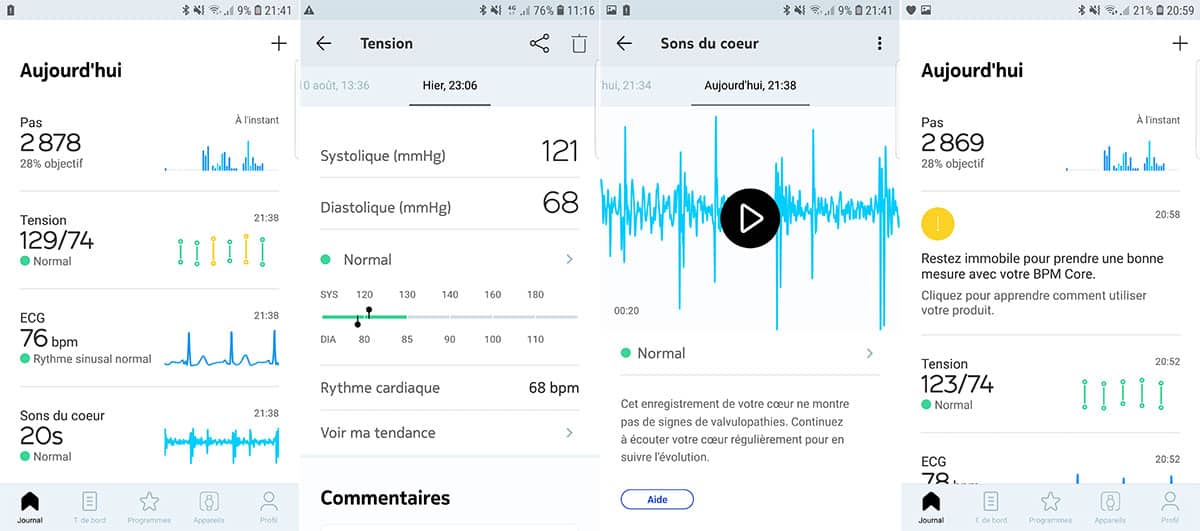 Synchronisation des données du BPM core dans l'application mobile Health Mate