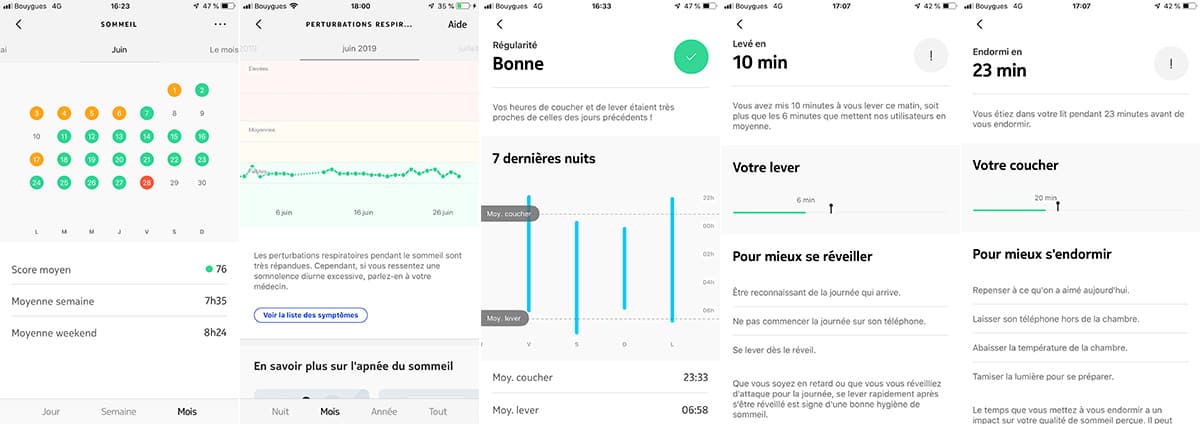 Test du capteur de sommeil Withings Sleep