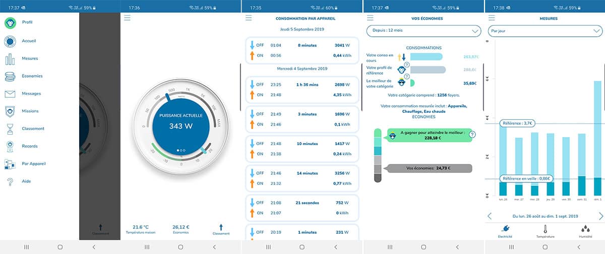 Ecojoko (mesure de votre conso électrique) : MAJ de l'application iPhone