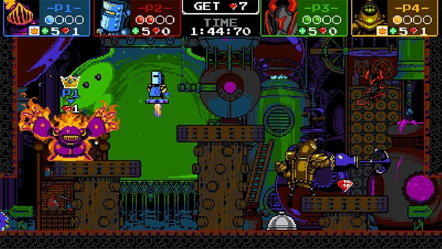 Test du jeu Shovel Knight Treasure Trove réalisé sous Nintendo Switch 