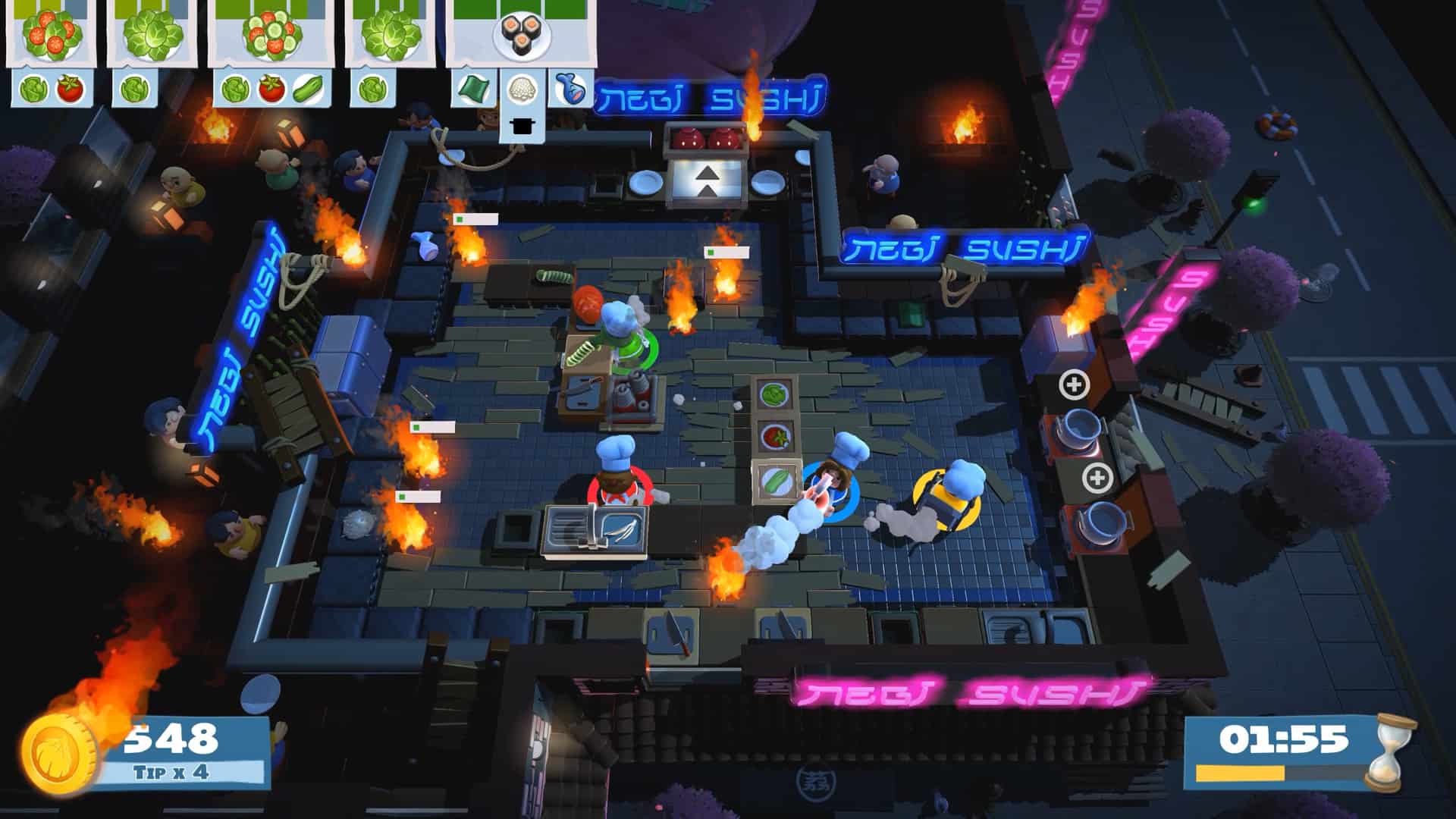 Test du jeu Overcooked 2 réalisé sur Nintendo Switch