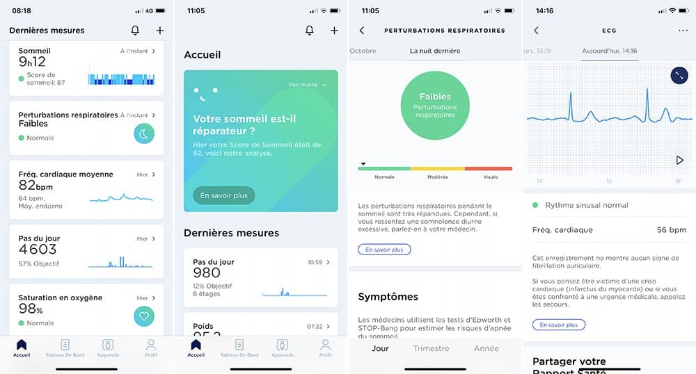 L'application Health Mate toujours aussi efficace