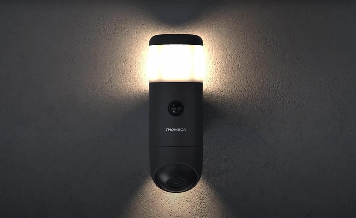 Thomson Rheita 100, une caméra extérieure rotative et connectée