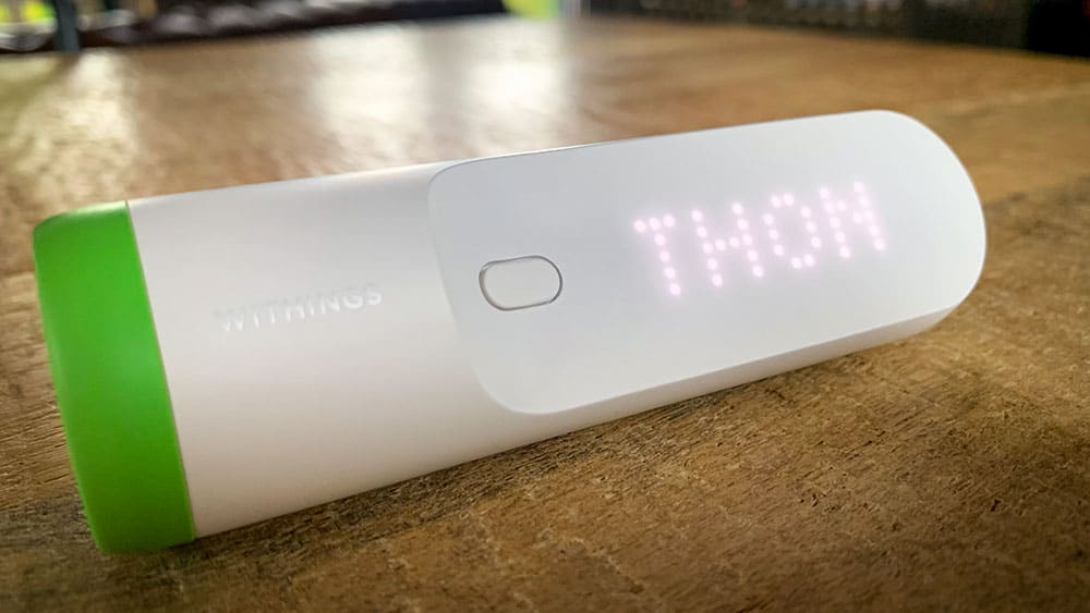 Test du thermomètre connecté Withings Thermo