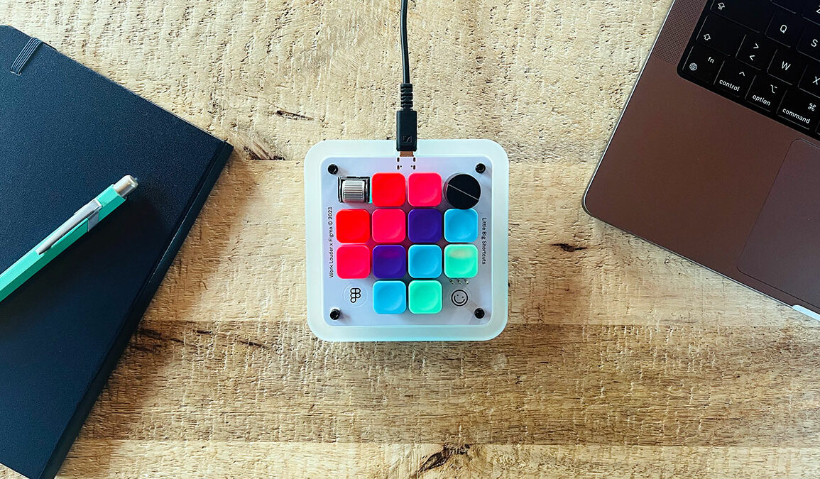 Test du macro pad Figma Creator Micro propulsé par Work Louder