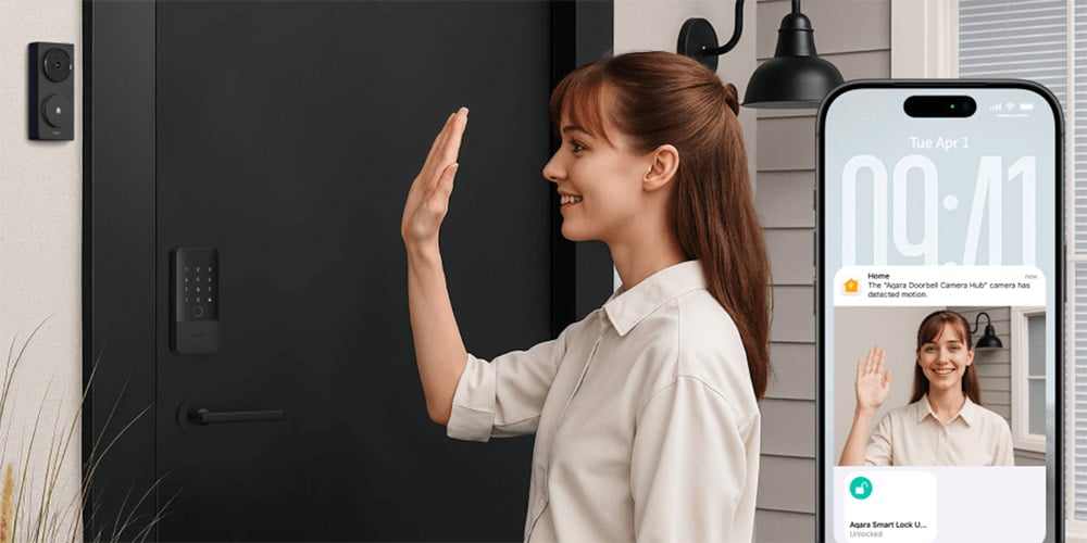 Aqara Smart Lock U400 : la serrure connectée UWB compatible Matter et Apple Home Key