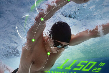 Lunettes de natation connectées Holoswim 2 Pro avec affichage AR en temps réel