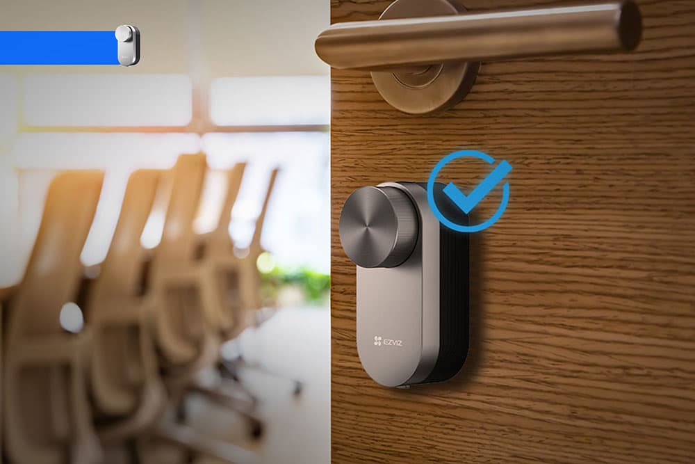 Kit EZVIZ DL01 Pro avec serrure, clavier DL01CP, passerelle A3 et capteur T2C