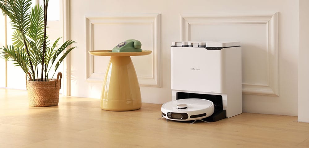 Robot aspirateur laveur EZVIZ RS20 Max avec station de vidage automatique