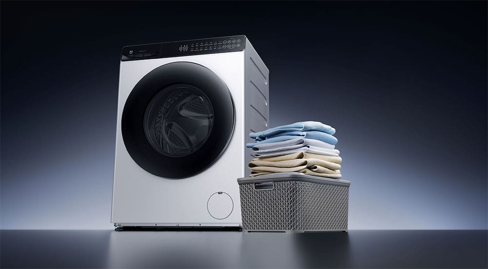 Mijia Lave-linge séchant Hublot 8 kg intégré dans une buanderie épurée