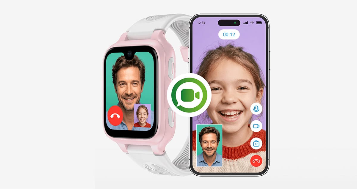 ICE kids 4G, la montre connectée pour enfant d'Ice-Watch en colori Pink White