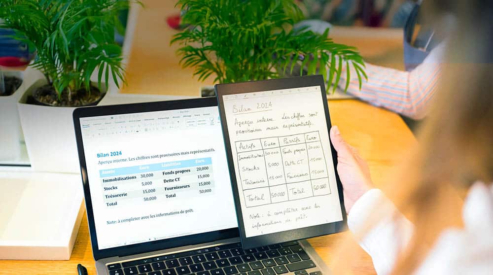 Transcription IA des notes manuscrites en document DOCX sur Paperslate