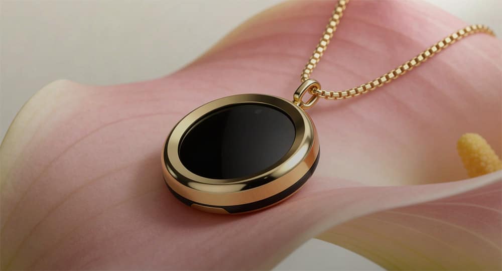 Le collier connecté The Gem et son capteur UV en boîtier titane