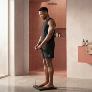 La Withings BodyFit analyse votre corps en 6 zones avec une précision proche du DEXA, en 10 secondes. Muscle, graisse, graisse viscérale