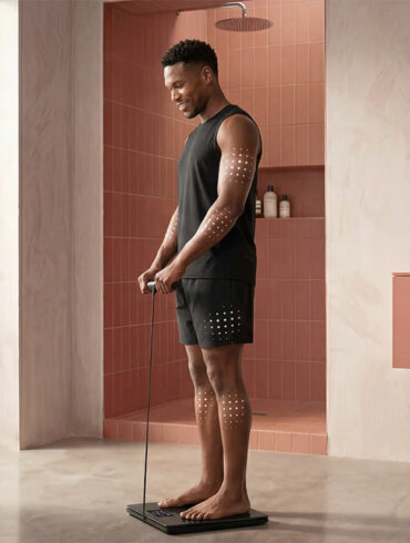 La Withings BodyFit analyse votre corps en 6 zones avec une précision proche du DEXA, en 10 secondes. Muscle, graisse, graisse viscérale
