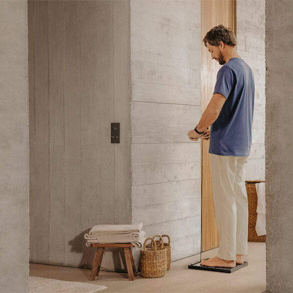 Poignée rétractable à écran couleur de la Withings BodyScan 2