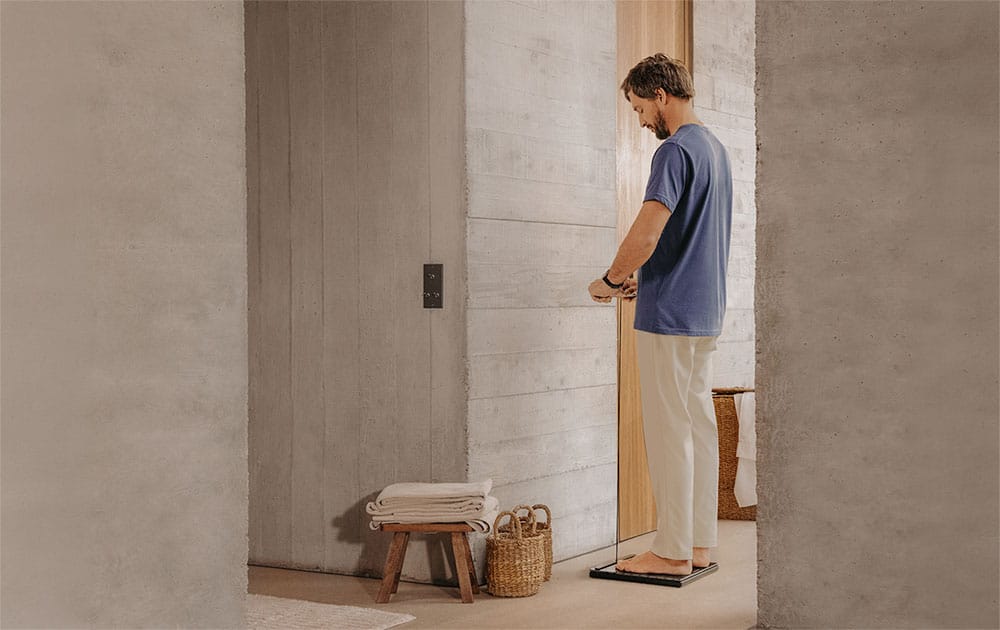 Poignée rétractable à écran couleur de la Withings BodyScan 2
