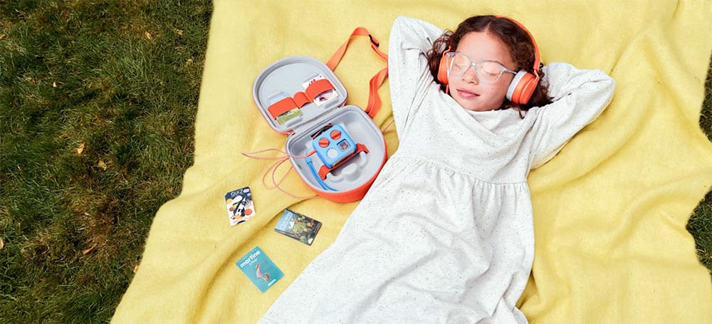 Le Yoto Mini et ses cartes audio physiques au format compac