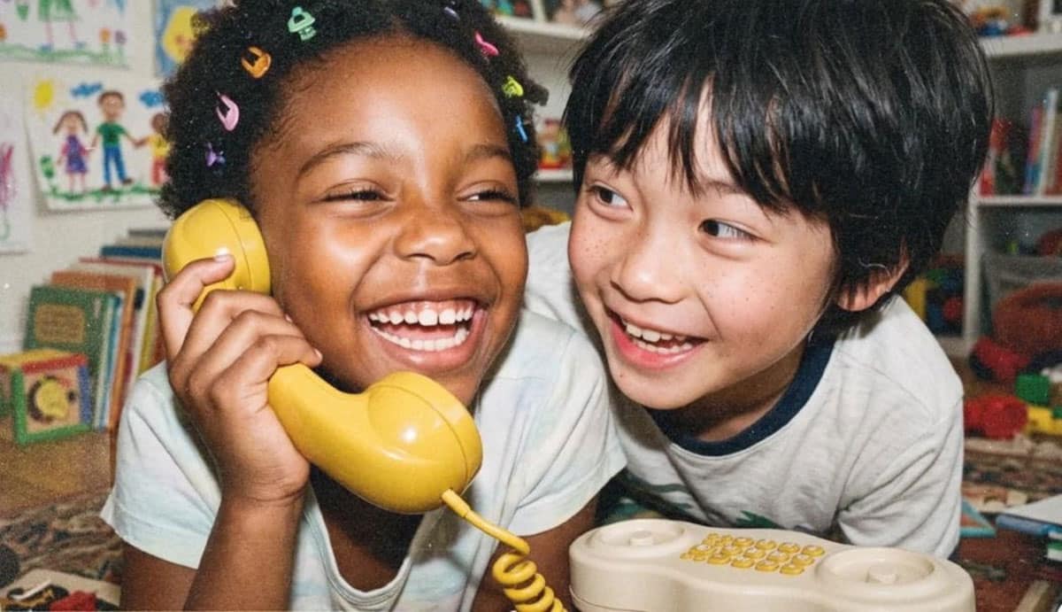 Combiné, le téléphone sans écran pour enfant, coloris jaune