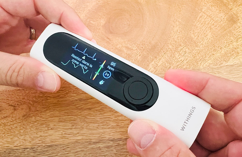 Enregistrement d'un ECG avec le Withings BeamO