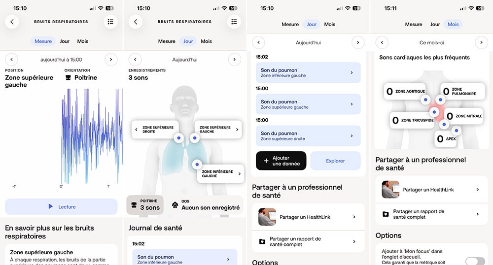 Les enregistrements du BeamO centralisées dans l'application Withings