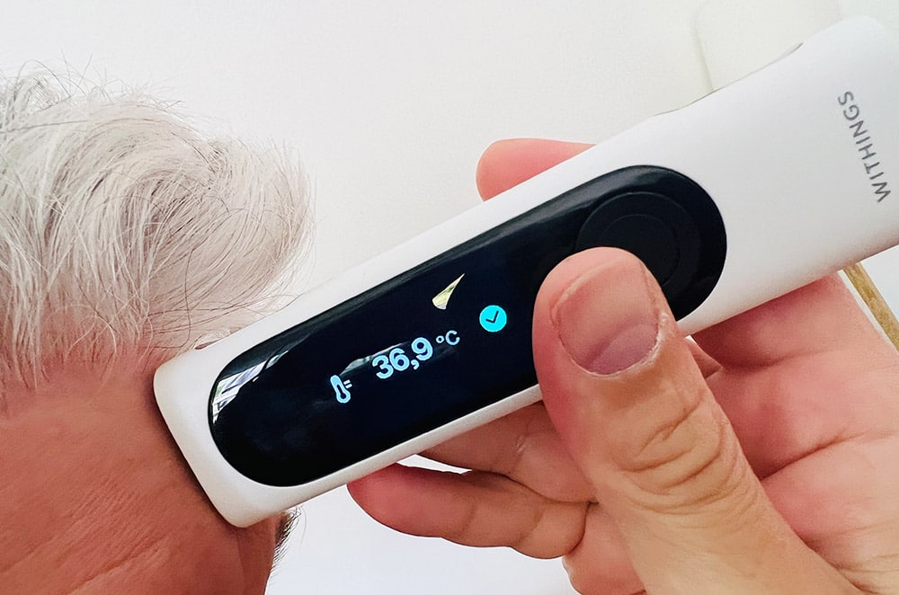 La fonction thermomètre héritée du Withings Thermo