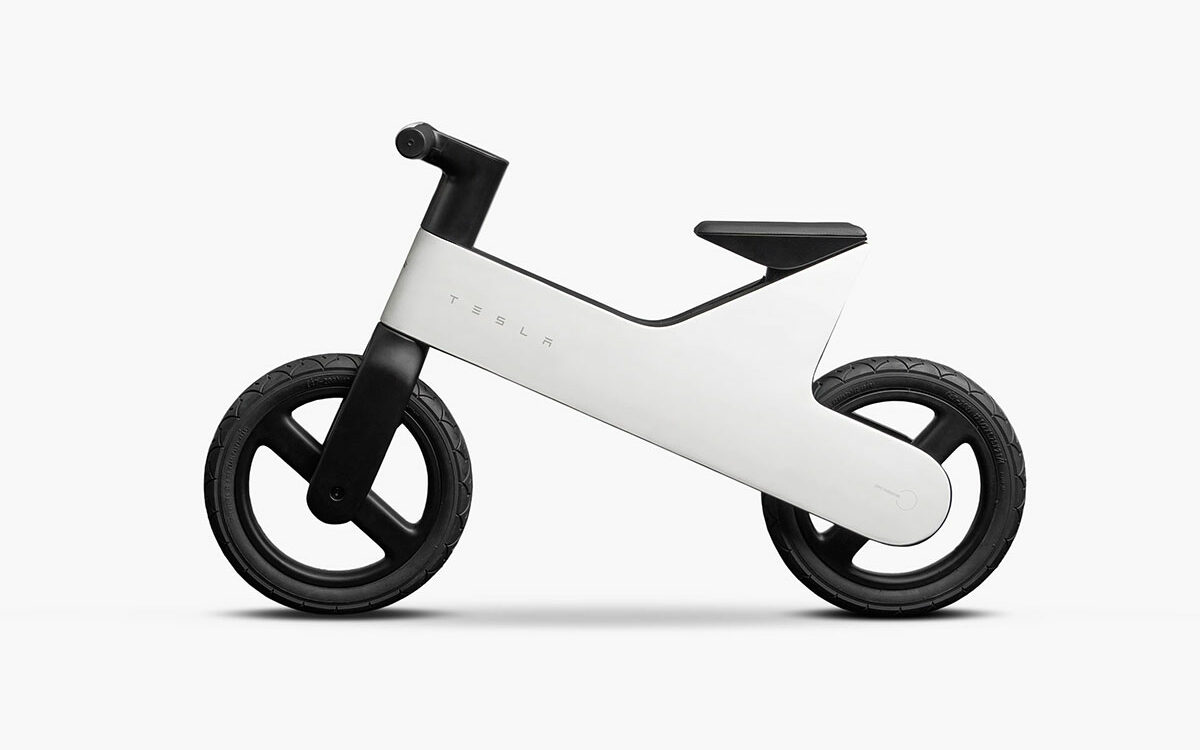Tesla Balance Bike, la draisienne pour enfant au design Cybertruck