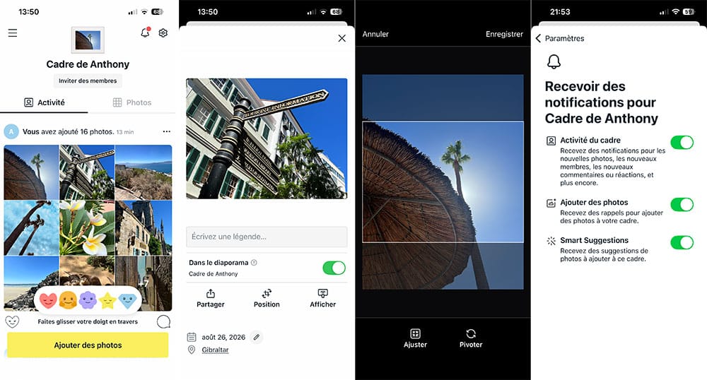 Test du cadre numérique connecté Aura Aspen