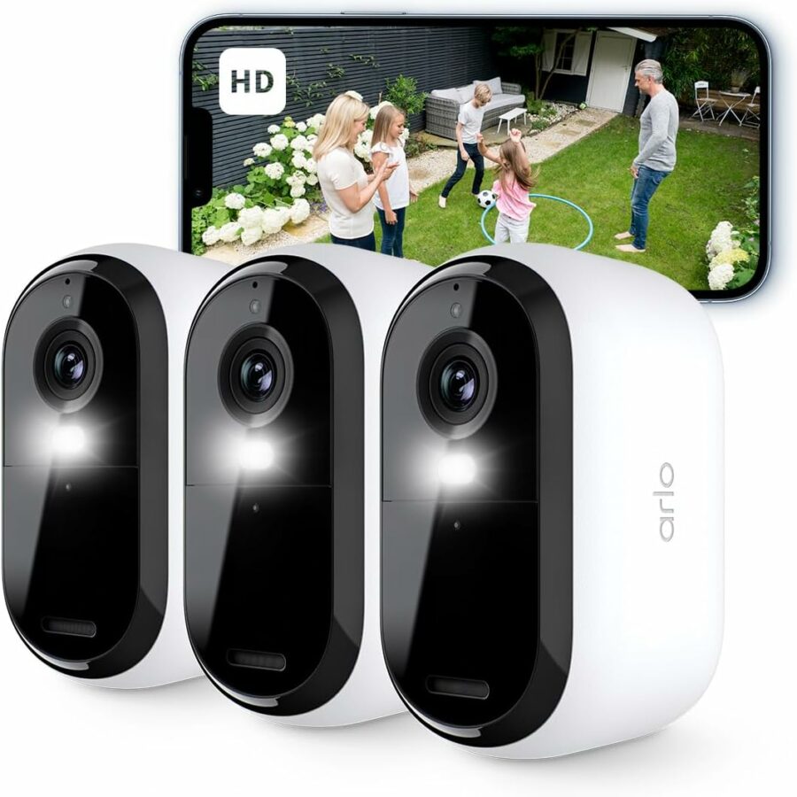 Caméra de surveillance WiFi sans fil Arlo Essential 2 blanche
