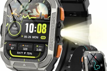 Montre connectée Blackview anthracite avec GPS et double bracelet