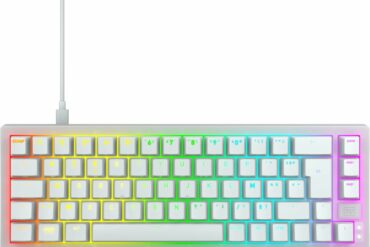 Clavier gaming mécanique CHERRY XTRFY K5V2 Compact blanc transparent
