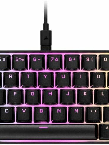 Clavier gaming compact Corsair K65 RGB Mini format 60 pour cent