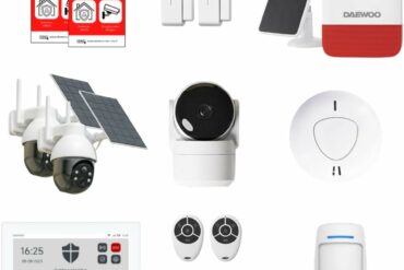 Pack alarme maison connectée Daewoo Security avec caméras solaires et sirène