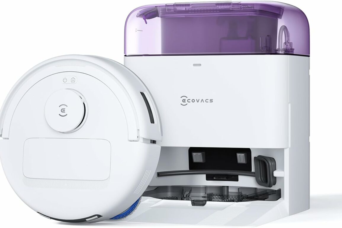 ECOVACS DEEBOT Mini robot aspirateur laveur avec station compacte