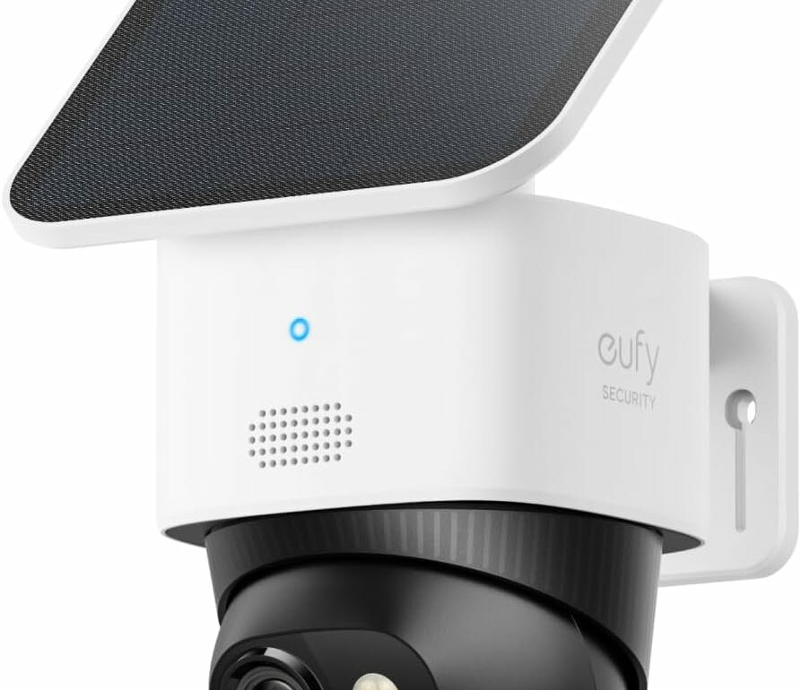 Caméra de surveillance solaire eufy SoloCam S340 à double objectif