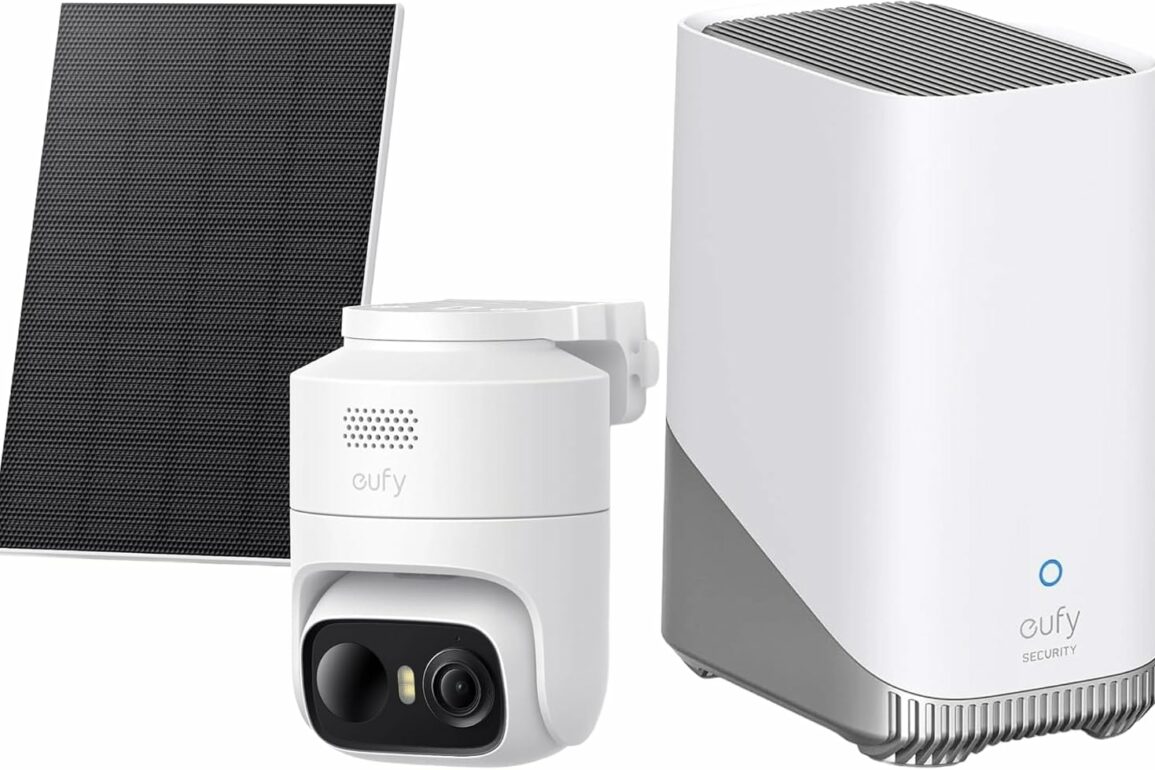eufyCam C37 2K, caméra de surveillance WiFi extérieure sans fil et sans abonnement