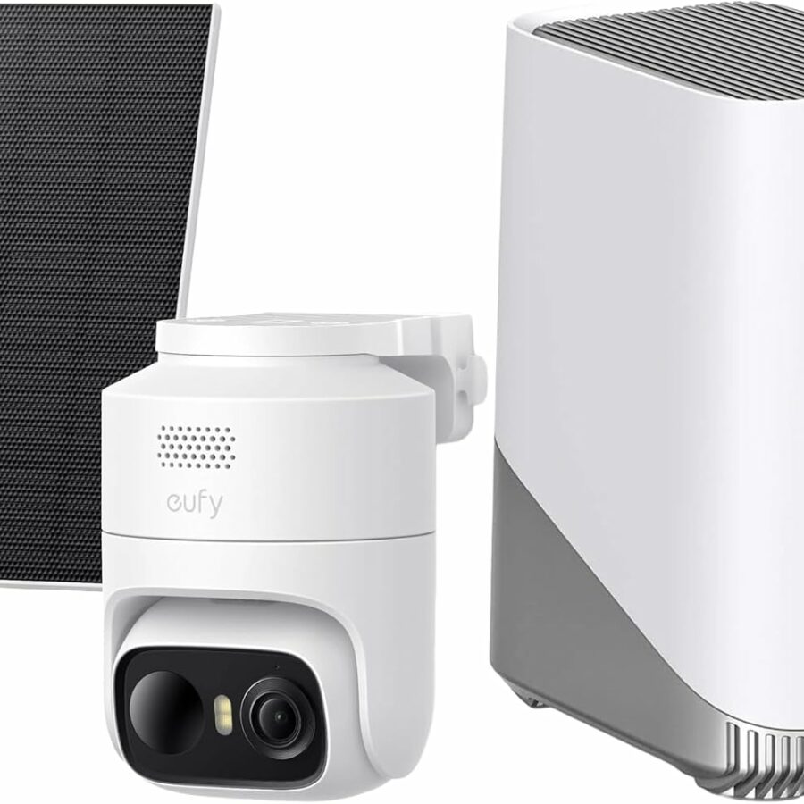 eufyCam C37 2K, caméra de surveillance WiFi extérieure sans fil et sans abonnement